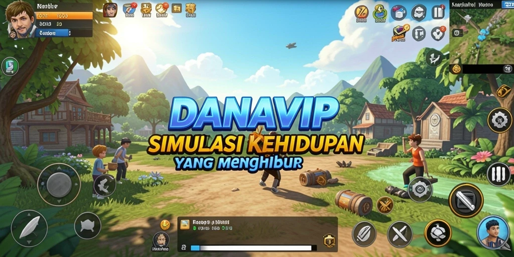 Tampilan gameplay menarik dari DANAVIP yang penuh interaksi.