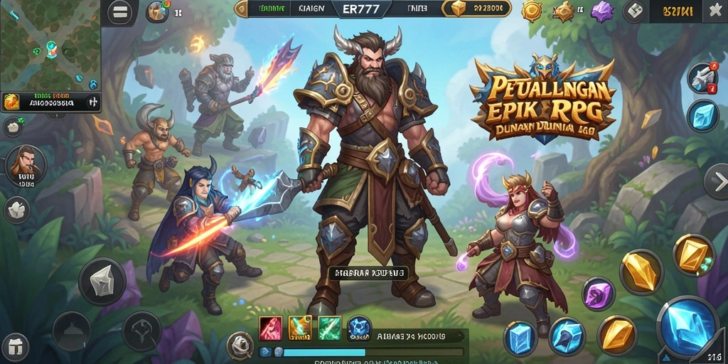 Screenshot gameplay ER777 yang menampilkan aksi pertempuran seru.