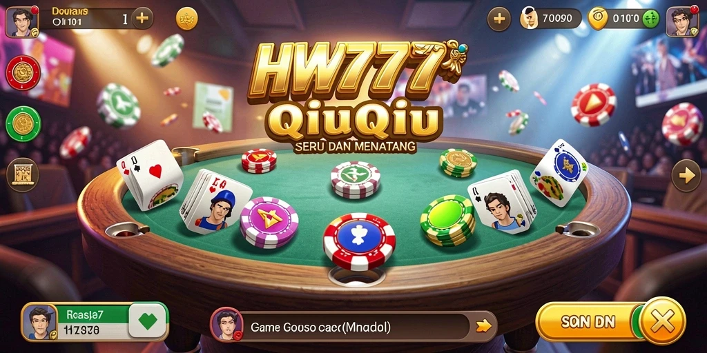 Screenshot gameplay QiuQiu yang menegangkan di HW777.