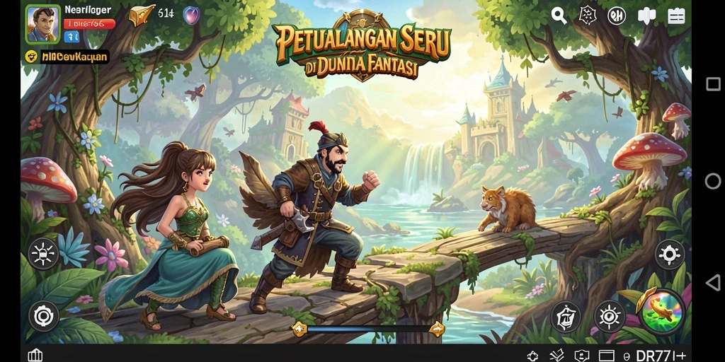 Screenshot IDR77 menampilkan petualangan mendebarkan dalam dunia fantasi.