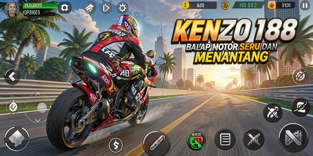 Tampilan grafis menakjubkan dalam gameplay <strong>KENZO188</strong> yang seru.
