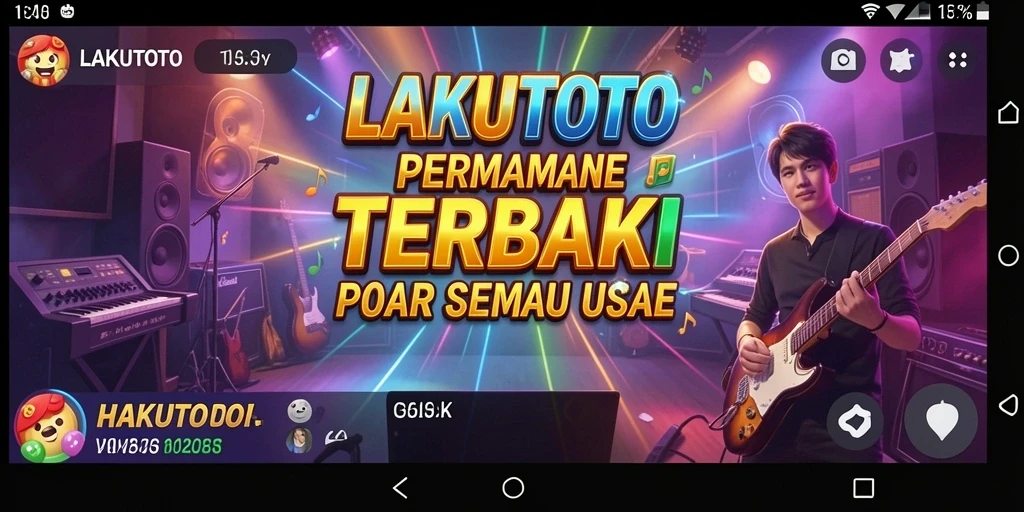 Tangkapan layar yang menunjukkan gameplay musik yang menyenangkan.