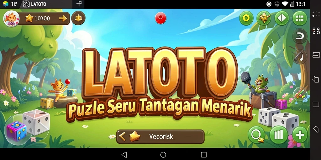 Tampilan gameplay LATOTO dengan berbagai teka-teki menarik.