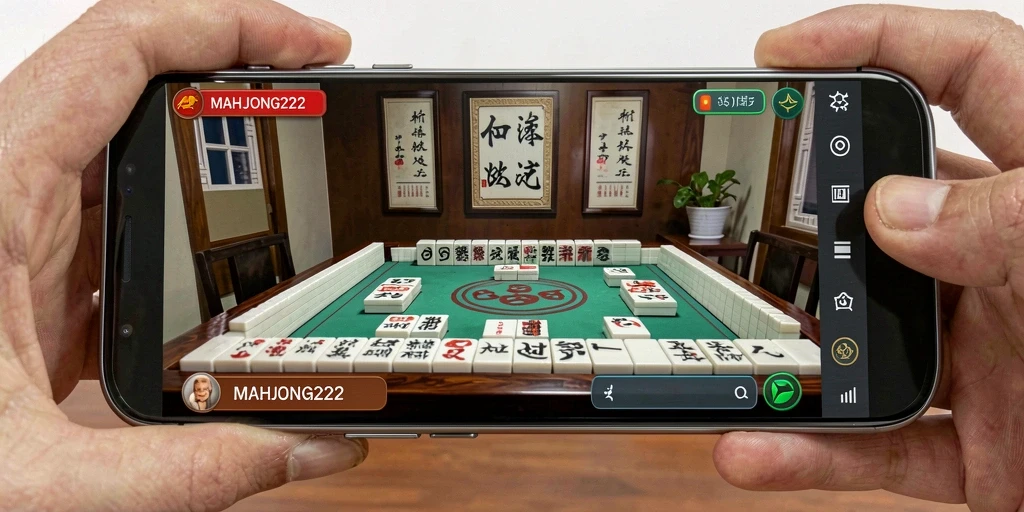 Tampilan gameplay menarik dan mendebarkan dari MAHJONG222.