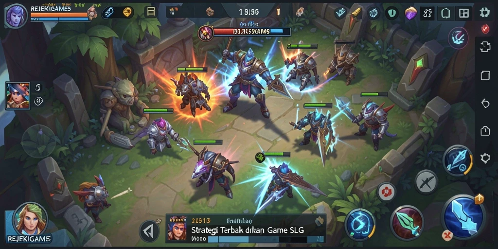 Tampilan gameplay yang intens dan menantang di REJEKIGAMES.