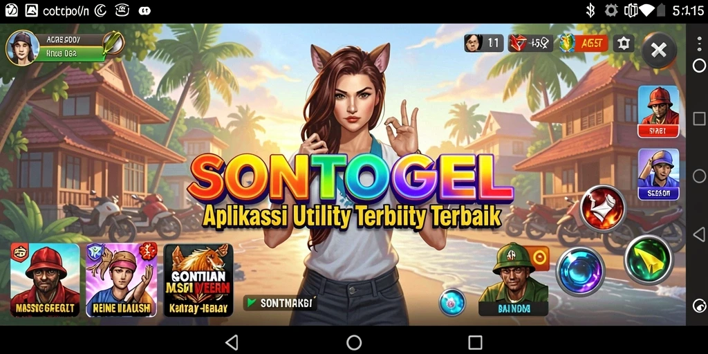 Tampilan antarmuka SONTOGEL yang intuitif dan menarik.