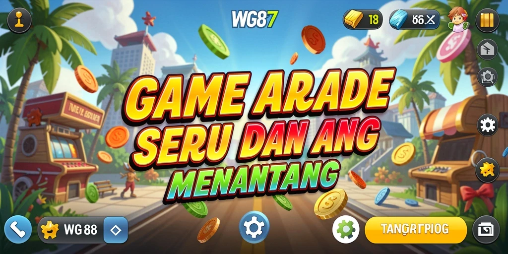 Tampilan gameplay seru WG87 di level penuh warna.